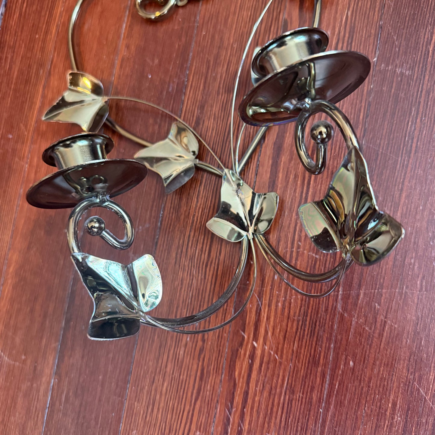heart shaped double wall sconce