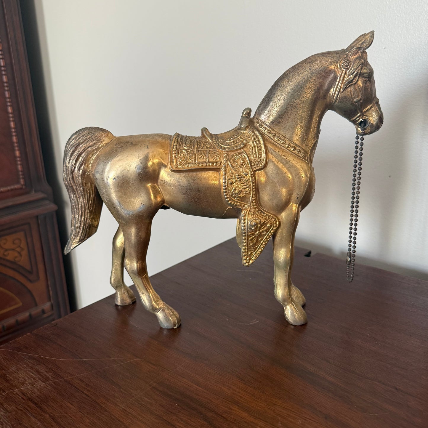 brass horse statue