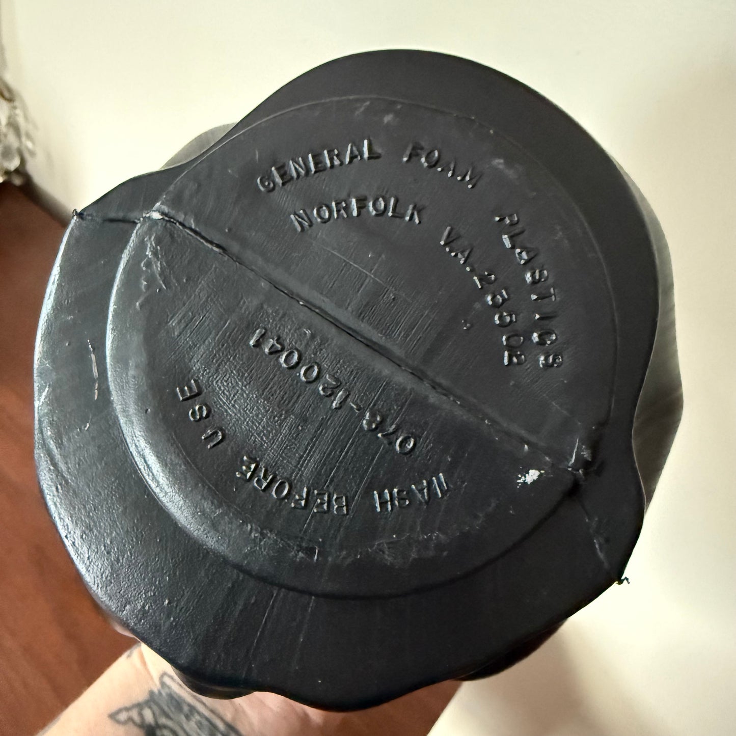 blow mold skull bucket