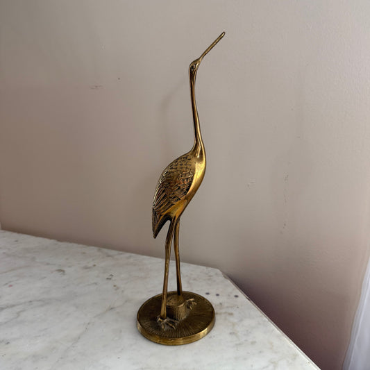 vintage brass crane