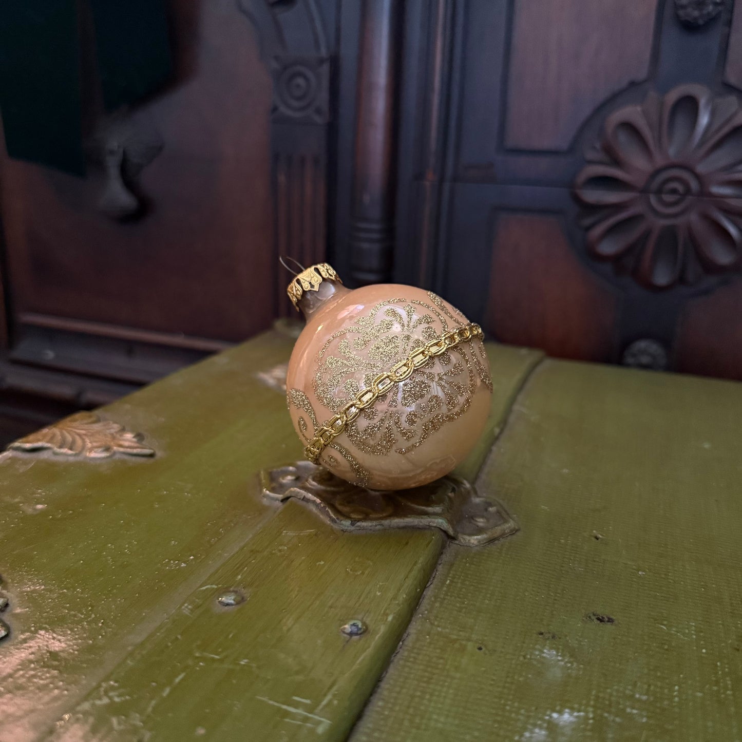 3 vintage glass ornaments