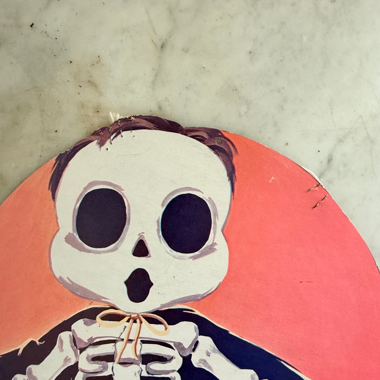 60’s skeleton kid die cut