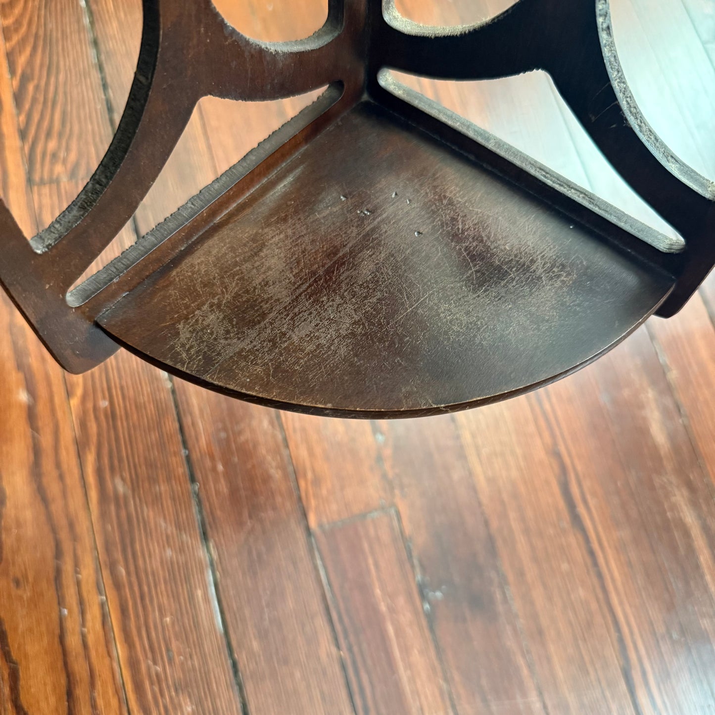 3 tier wooden corner shelf