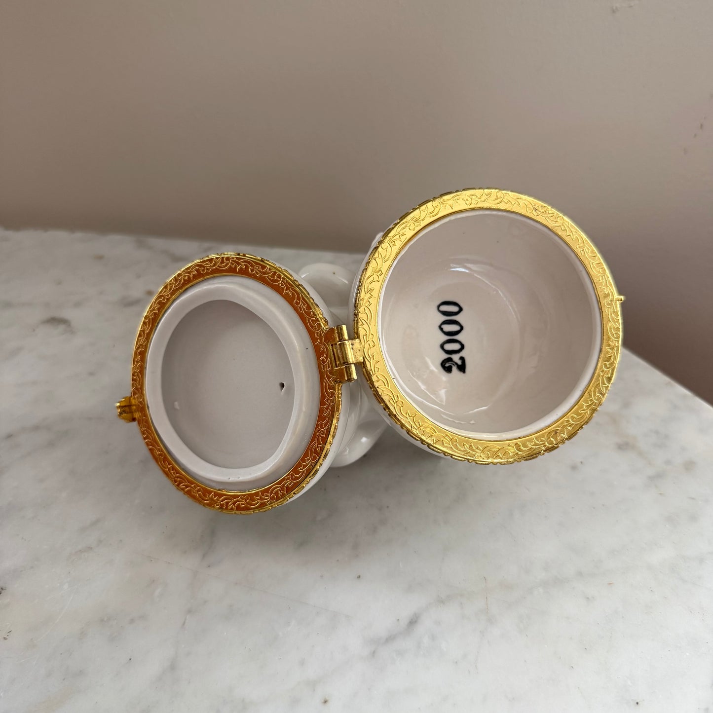 ceramic cherub jewelry holder