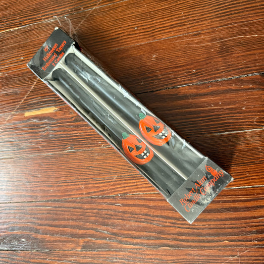 jack o lantern taper candles